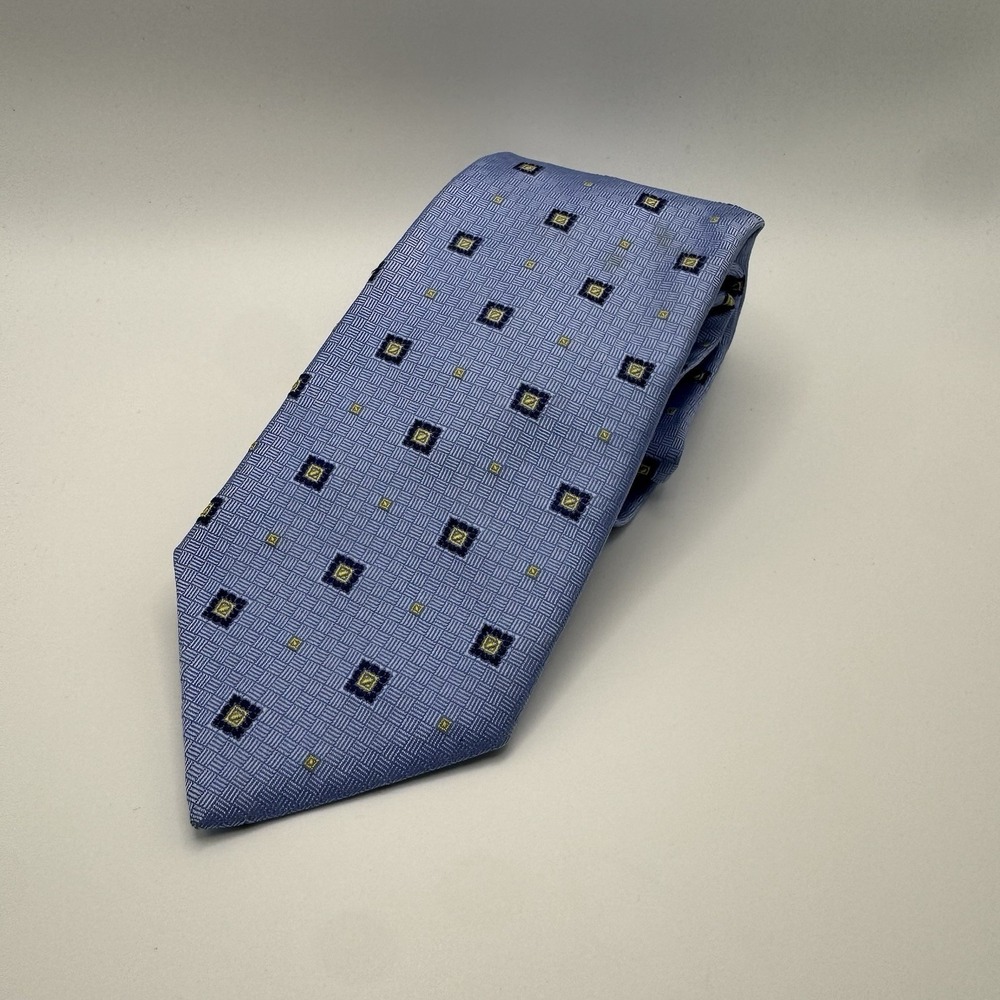 Brooks Brothers Makers & Merchants Geometric‎ AOP Tie STAIN